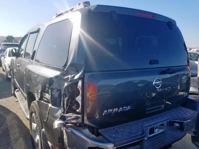 5N1AA08A55N721869 - 2005 NISSAN ARMADA SE GRAY photo 3