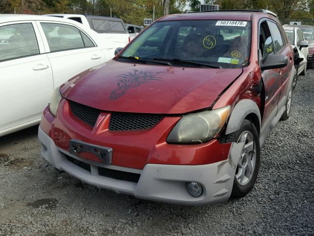 5Y2SM62894Z443588 - 2004 PONTIAC VIBE RED photo 2