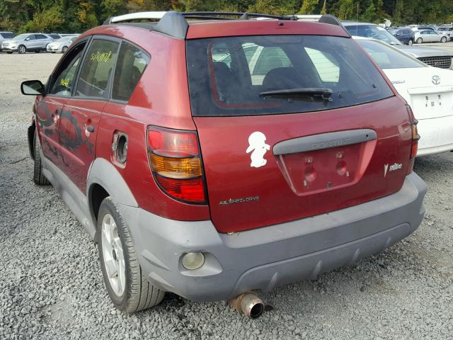 5Y2SM62894Z443588 - 2004 PONTIAC VIBE RED photo 3