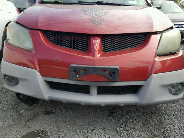 5Y2SM62894Z443588 - 2004 PONTIAC VIBE RED photo 7