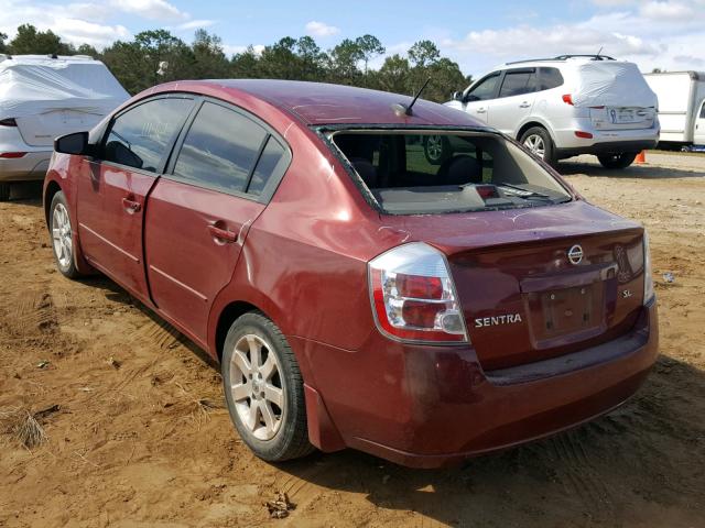 3N1AB61E48L727736 - 2008 NISSAN SENTRA 2.0 MAROON photo 3