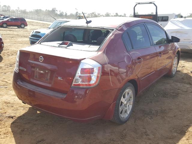 3N1AB61E48L727736 - 2008 NISSAN SENTRA 2.0 MAROON photo 4