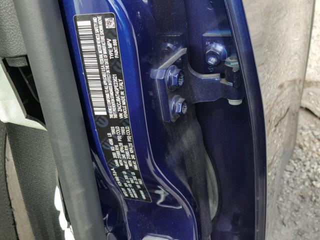 ZACCJBAT4GPE23621 - 2016 JEEP RENEGADE S BLUE photo 10