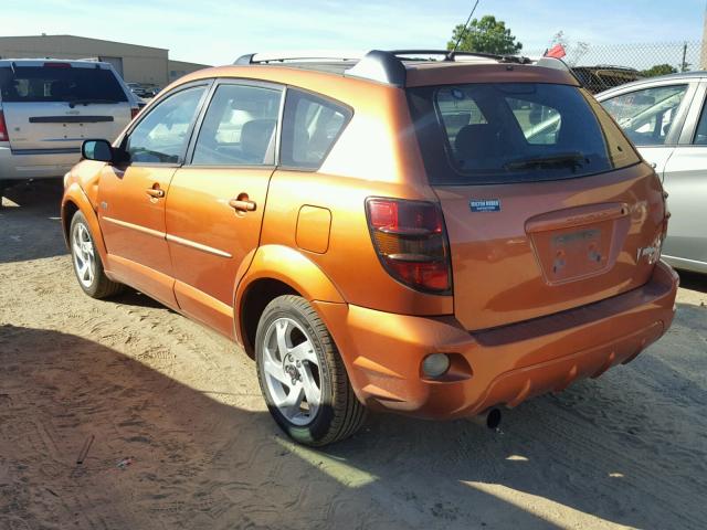 5Y2SL628X4Z448530 - 2004 PONTIAC VIBE ORANGE photo 3