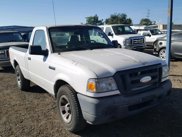 1FTYR10U97PA66291 - 2007 FORD RANGER WHITE photo 1