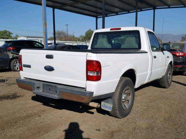 1FTYR10U97PA66291 - 2007 FORD RANGER WHITE photo 4