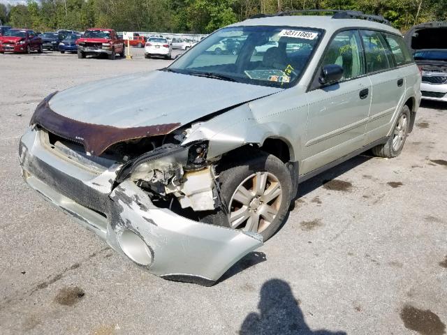 4S4BP61C257355438 - 2005 SUBARU LEGACY OUT GOLD photo 2