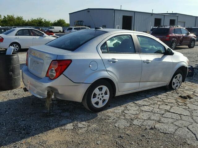 1G1JB5SH6F4117977 - 2015 CHEVROLET SONIC LS 银色 照片 4
