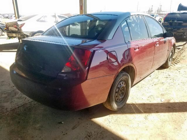 1G8AJ52F83Z111311 - 2003 SATURN ION LEVEL MAROON photo 4