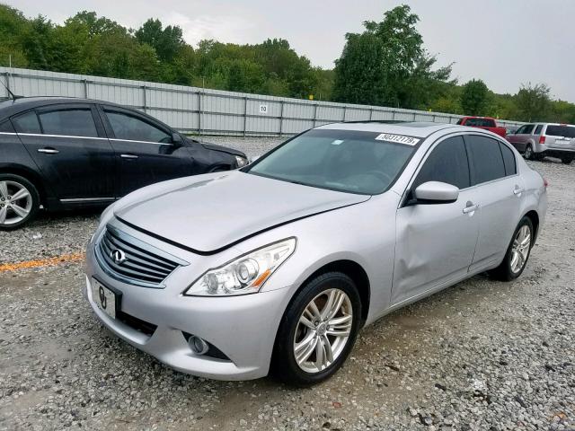 JN1CV6AR9CM677854 - 2012 INFINITI G37 SILVER photo 2