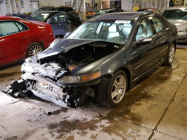 19UUA66227A046039 - 2007 ACURA TL BLACK photo 2