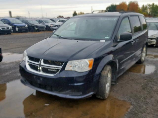 2D4RN4DG0BR690531 - 2011 DODGE GRAND CARA BLUE photo 2