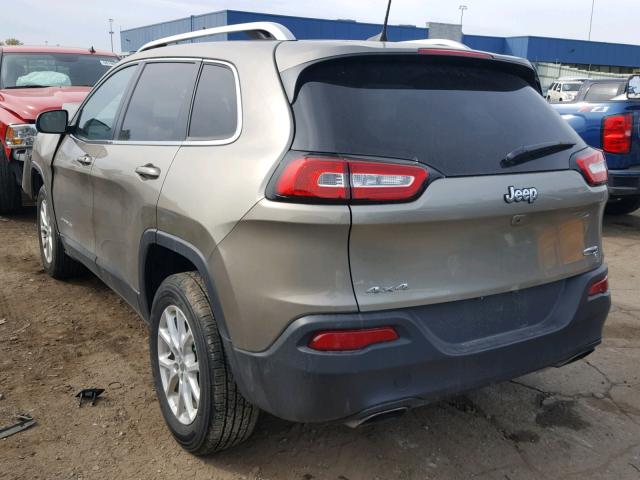 1C4PJMCS9HW639468 - 2017 JEEP CHEROKEE L TAN photo 3