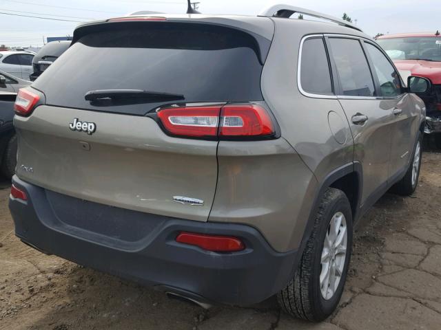 1C4PJMCS9HW639468 - 2017 JEEP CHEROKEE L TAN photo 4