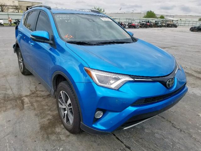 JTMWFREV2JJ203307 - 2018 TOYOTA RAV4 ADVEN BLUE photo 1