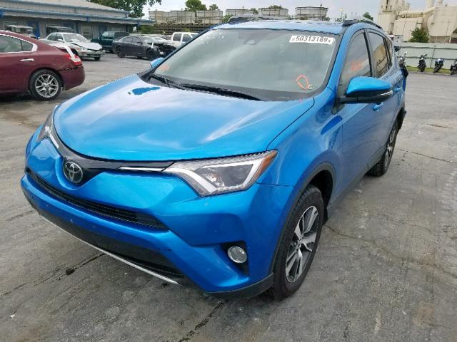 JTMWFREV2JJ203307 - 2018 TOYOTA RAV4 ADVEN BLUE photo 2