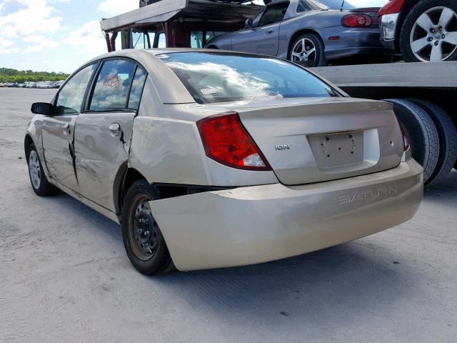 1G8AJ52F44Z214453 - 2004 SATURN ION LEVEL GOLD photo 3