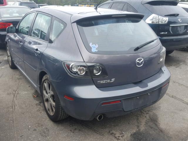 JM1BK343671766215 - 2007 MAZDA 3 HATCHBAC GRAY photo 3