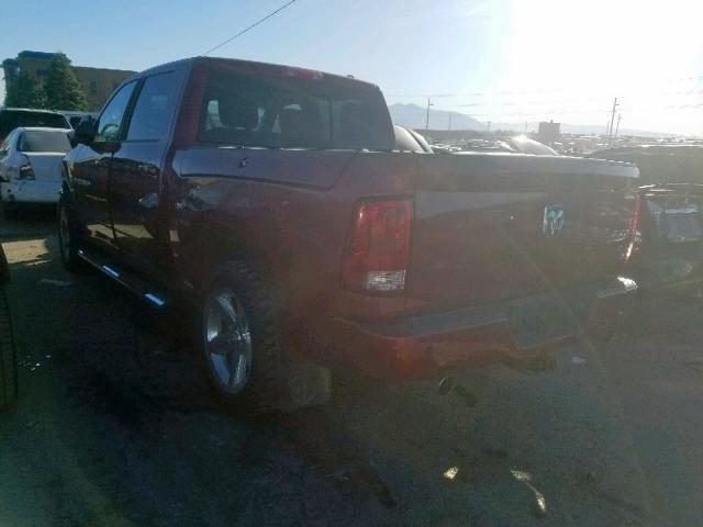 1C6RD7MT3CS315948 - 2012 DODGE RAM 1500 S RED photo 3