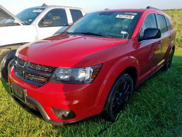 3C4PDCBB2HT604392 - 2017 DODGE JOURNEY SX RED photo 2