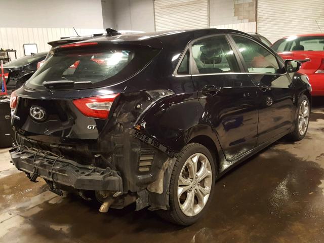 KMHD35LH8EU188222 - 2014 HYUNDAI ELANTRA GT BLACK photo 4