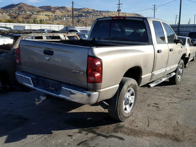 3D7MX38A27G842670 - 2007 DODGE RAM 3500 S TAN photo 4