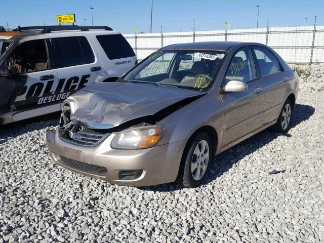 KNAFE221595586219 - 2009 KIA SPECTRA EX TAN photo 2