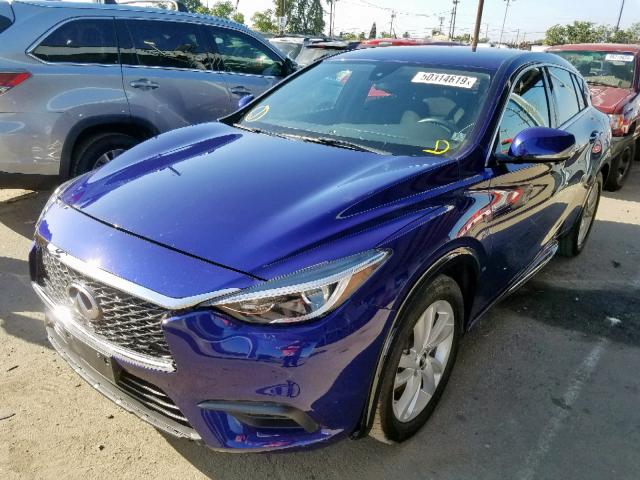 SJKCH5CP5JA050123 - 2018 INFINITI QX30 BASE BLUE photo 2