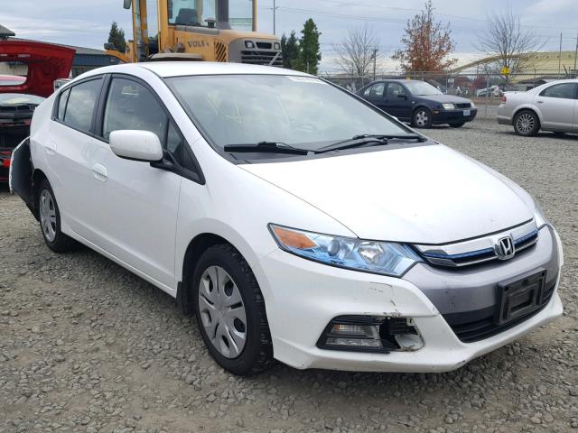 JHMZE2H57DS006827 - 2013 HONDA INSIGHT LX WHITE photo 1