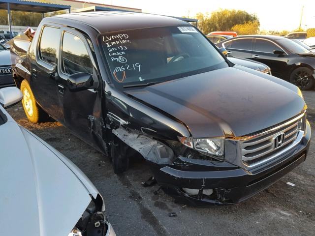 5FPYK1F44CB002523 - 2012 HONDA RIDGELINE BLACK photo 1