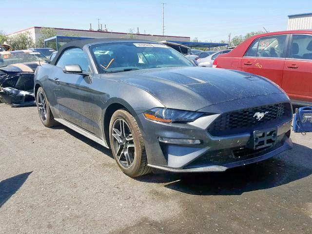1FATP8UH1K5181578 - 2019 FORD MUSTANG GRAY photo 1