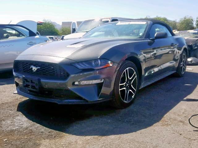 1FATP8UH1K5181578 - 2019 FORD MUSTANG GRAY photo 2