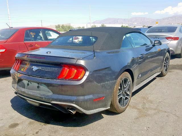 1FATP8UH1K5181578 - 2019 FORD MUSTANG GRAY photo 4