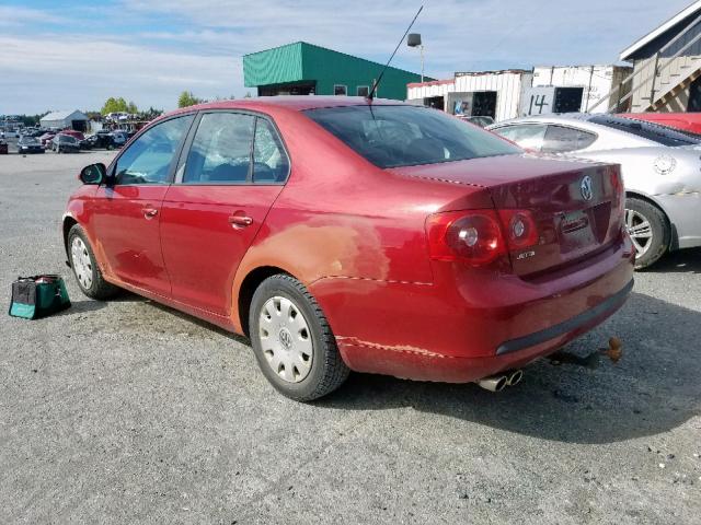 3VWRF31K67M148665 - 2007 VOLKSWAGEN JETTA 2.5L RED photo 3