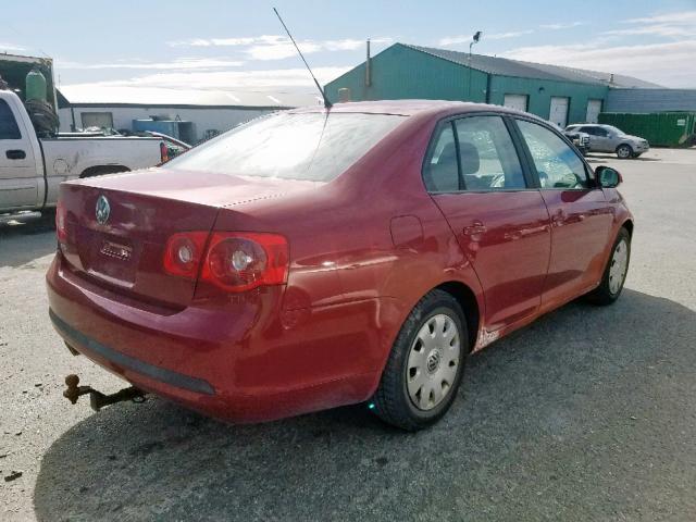 3VWRF31K67M148665 - 2007 VOLKSWAGEN JETTA 2.5L RED photo 4