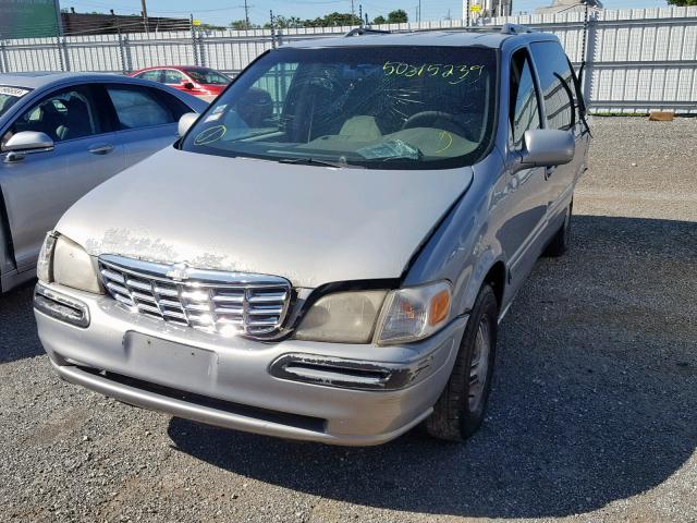 1GNDX03E6YD232098 - 2000 CHEVROLET VENTURE GRAY photo 2