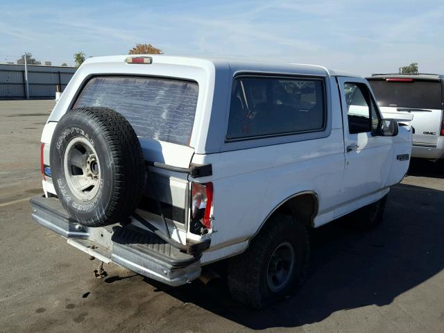 1FMEU15H8NLA85315 - 1992 FORD BRONCO U10 WHITE photo 4