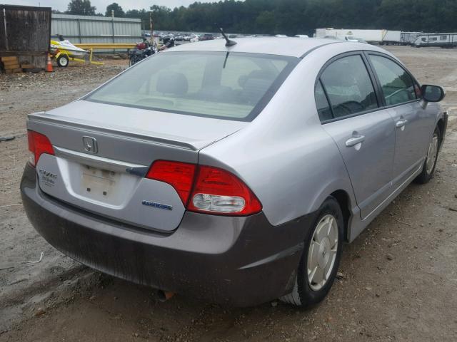 JHMFA36259S008340 - 2009 HONDA CIVIC HYBR SILVER photo 4