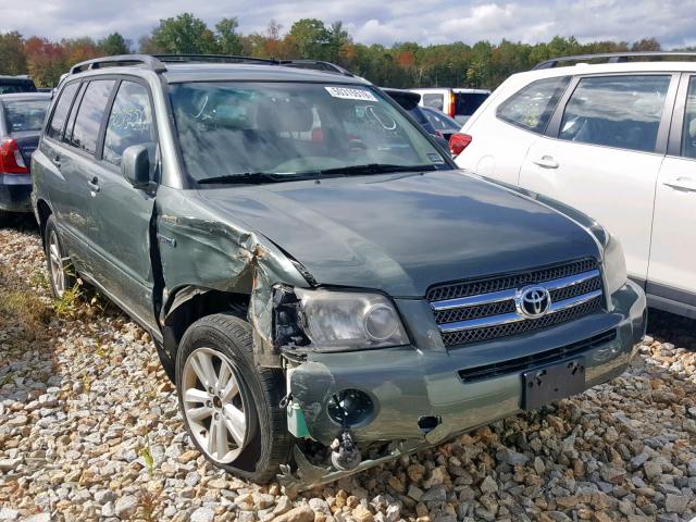 JTEEW21A770034076 - 2007 TOYOTA HIGHLANDER GREEN photo 1