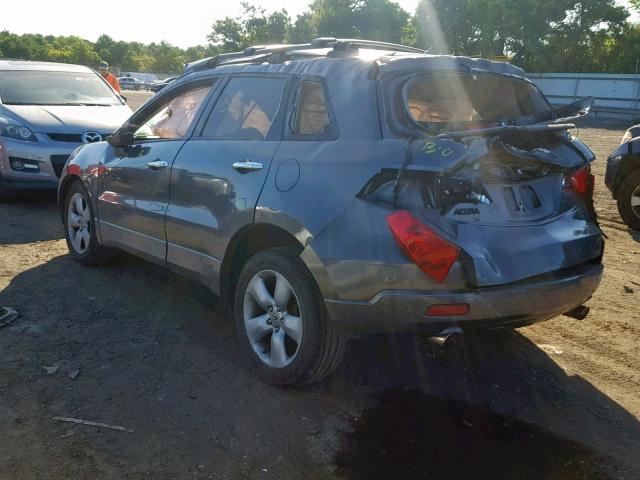 5J8TB18568A020077 - 2008 ACURA RDX TECHNO GRAY photo 3