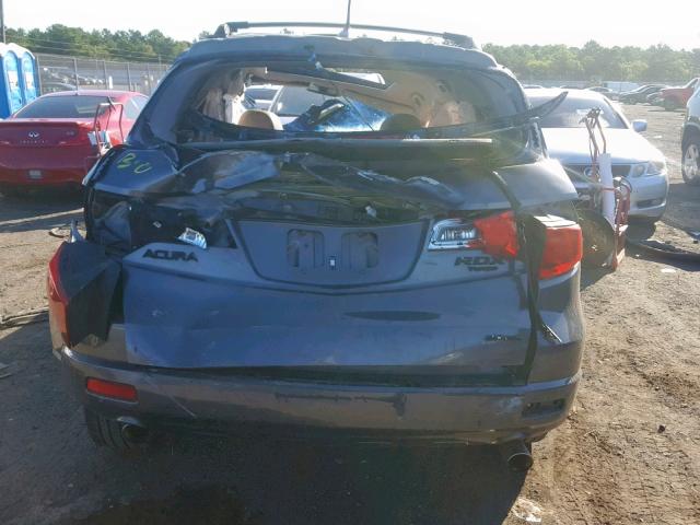 5J8TB18568A020077 - 2008 ACURA RDX TECHNO GRAY photo 9