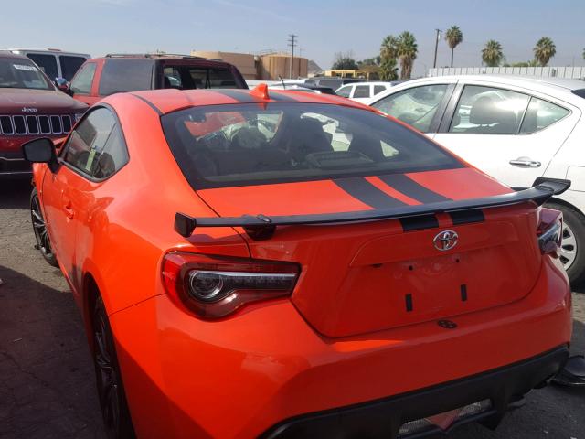 JF1ZNAA19H8707896 - 2017 TOYOTA 86 BASE ORANGE photo 3