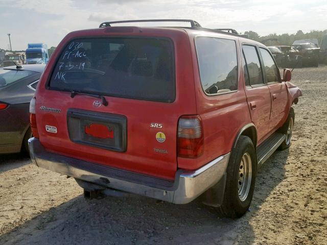 JT3GN86R6X0112577 - 1999 TOYOTA 4RUNNER SR RED photo 4