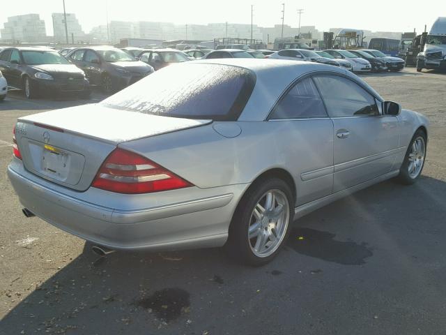 WDBPJ75J72A028508 - 2002 MERCEDES-BENZ CL 500 SILVER photo 4