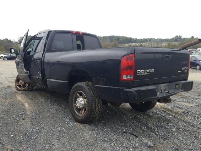 3D7KU28D93G714926 - 2003 DODGE RAM 2500 S შავი ფოტო 3