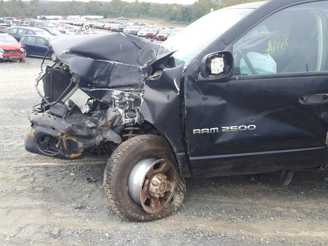 3D7KU28D93G714926 - 2003 DODGE RAM 2500 S შავი ფოტო 9
