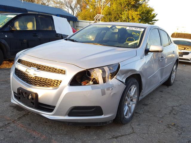 1G11C5SA9DF122074 - 2013 CHEVROLET MALIBU 1LT SILVER photo 2