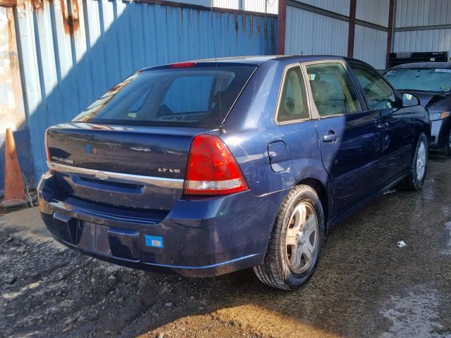 1G1ZU64874F195282 - 2004 CHEVROLET MALIBU MAX 蓝色 照片 4