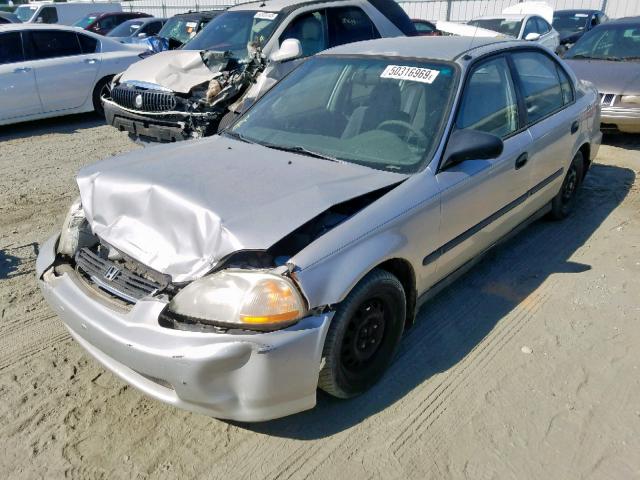 2HGEJ6528TH554971 - 1996 HONDA CIVIC DX SILVER photo 2