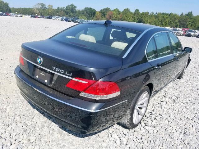 WBAHN83537DT68778 - 2007 BMW 750 BLACK photo 4